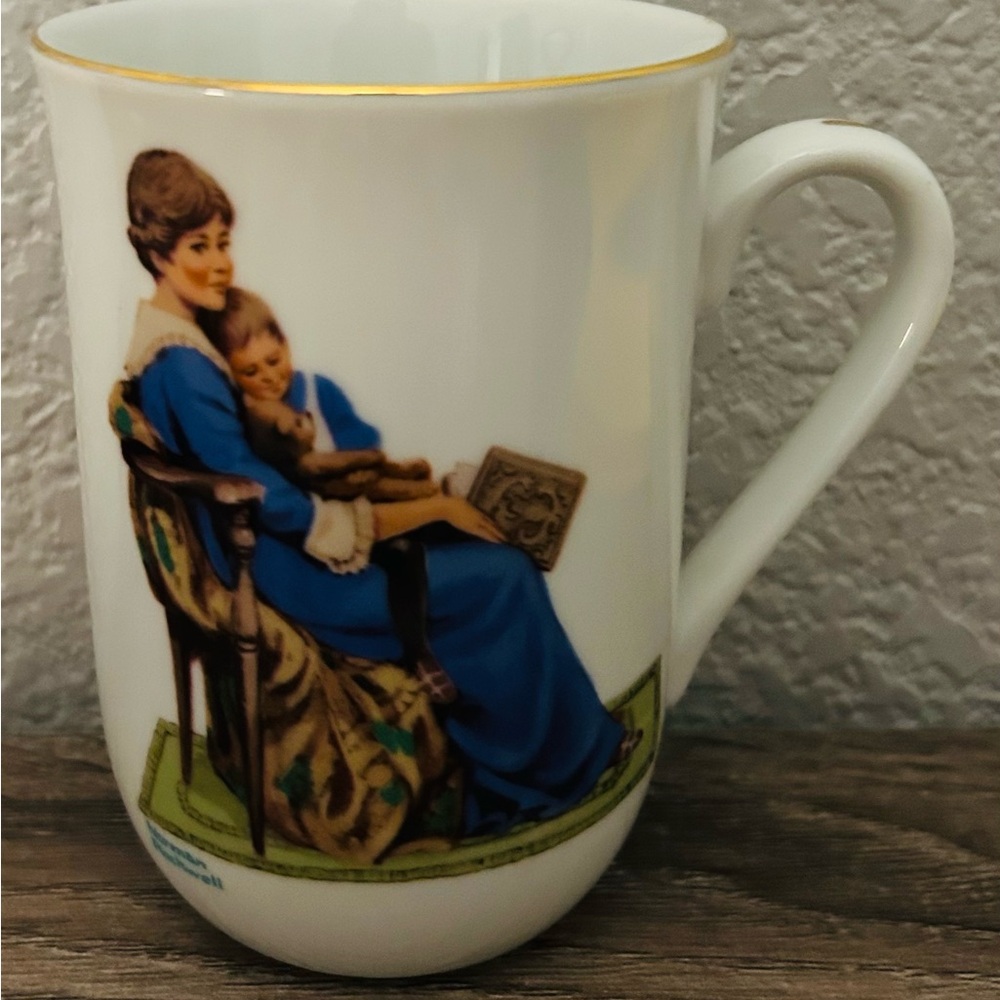 Bedtime Gold Norman Rockwell Mug